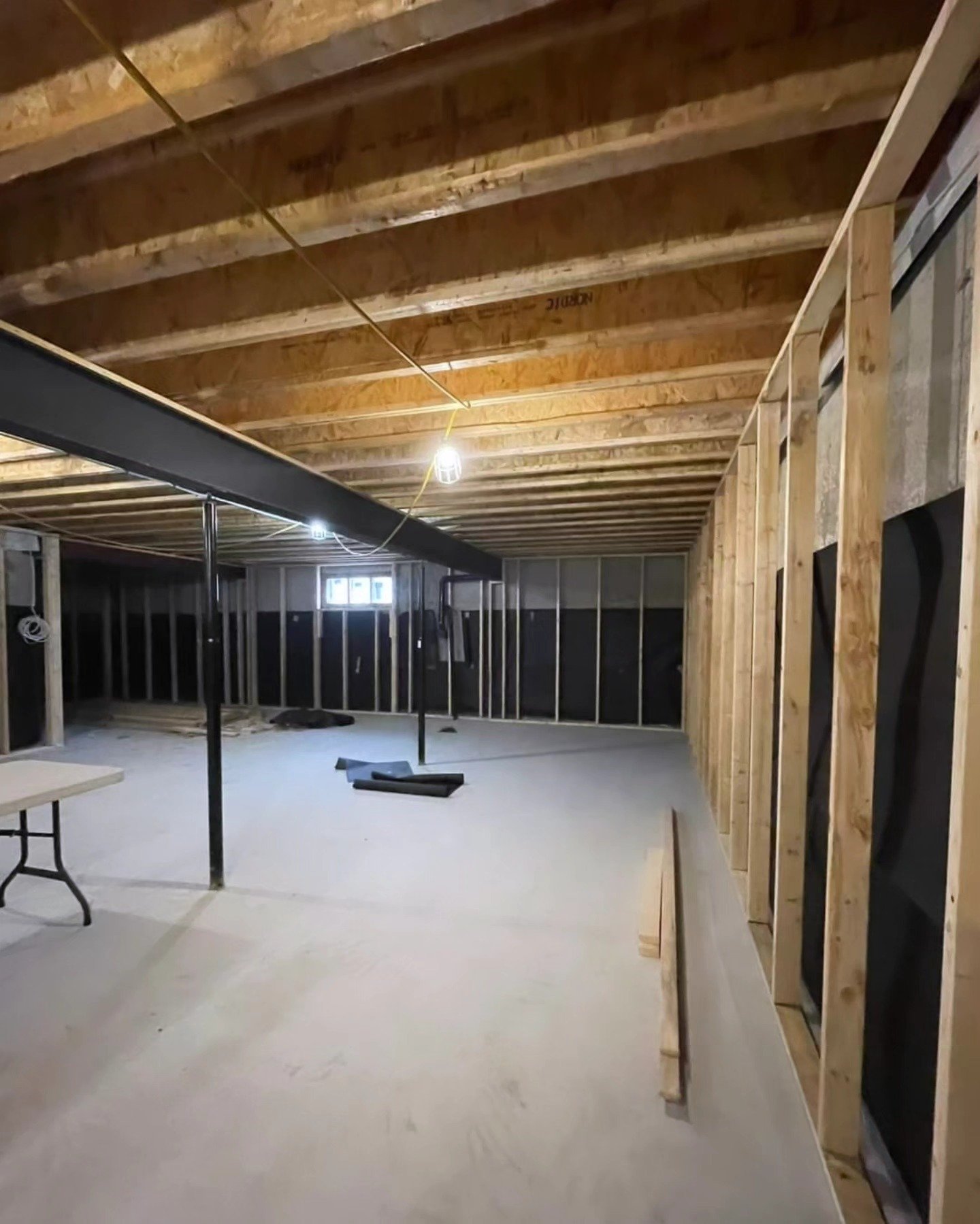 Basement framing and renovation